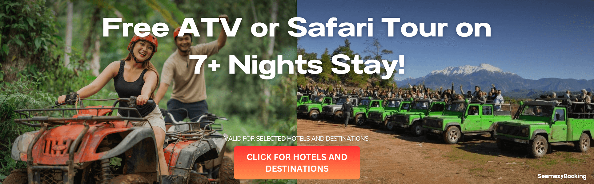 Free ATV or Safari Tour on 7+ Night Stay